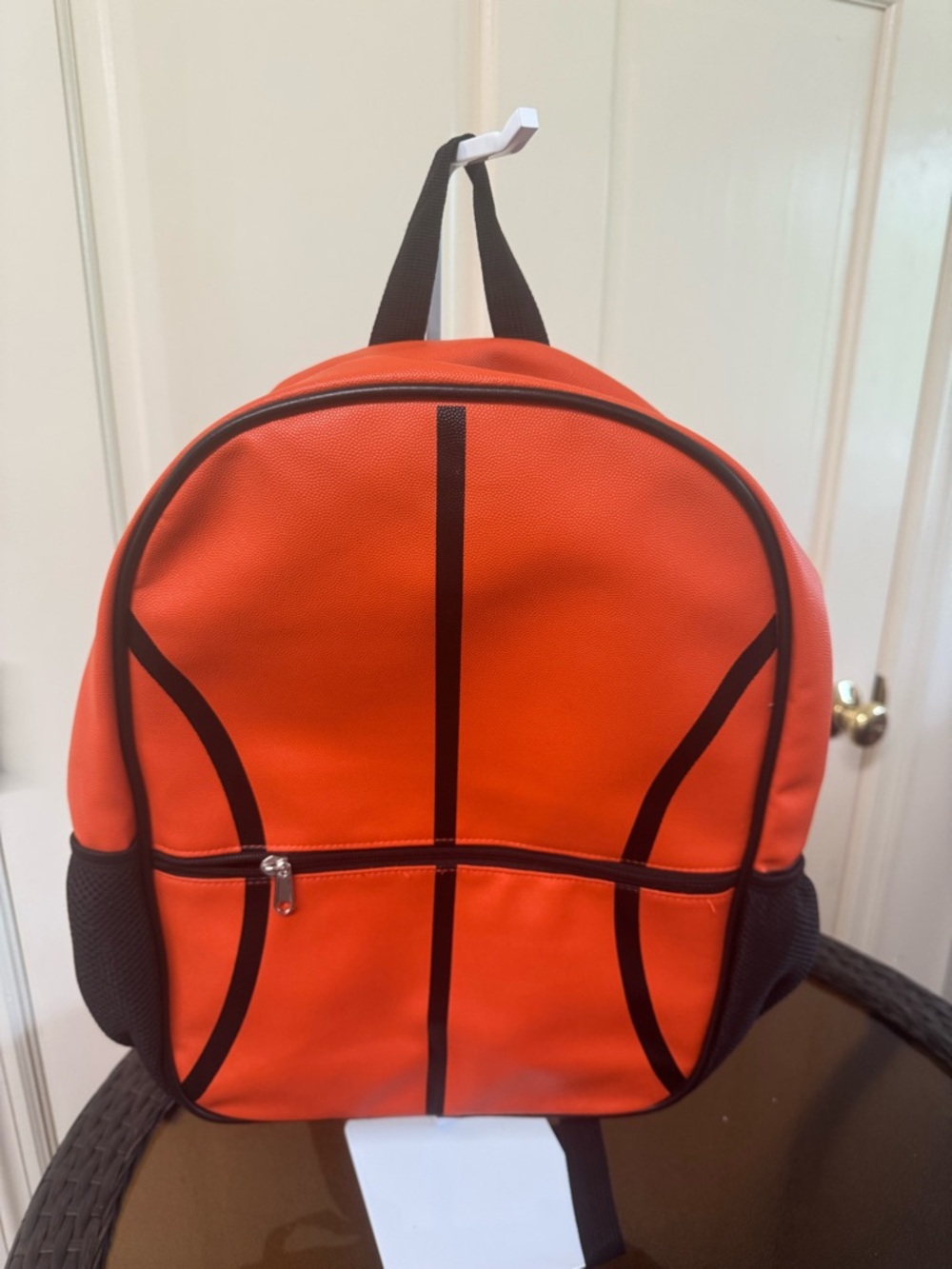 Basketball-Inspired Orange Men’s Backpack